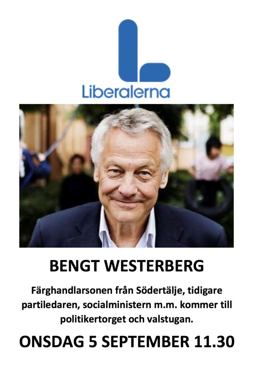 Bengt Westerberg besöker Södertälje 5 september